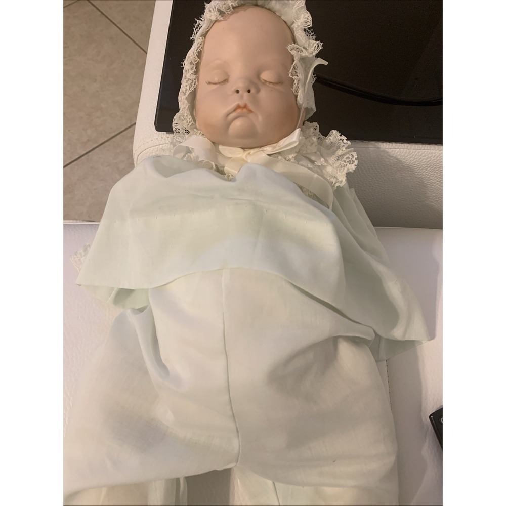 Vintage Sugar Britches Baby Doll Porcelain Sleeping 1986 Boots Tyner Design